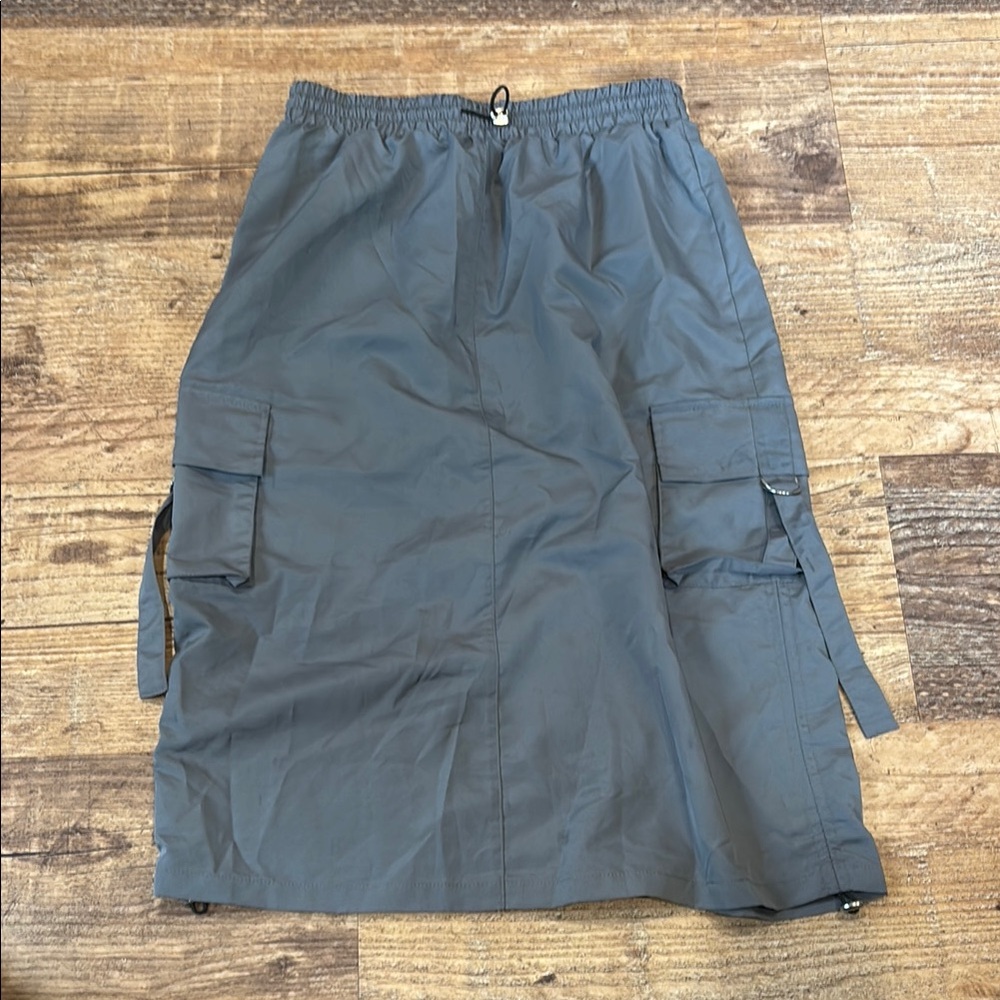 Gray Cargo Hiking Skirt